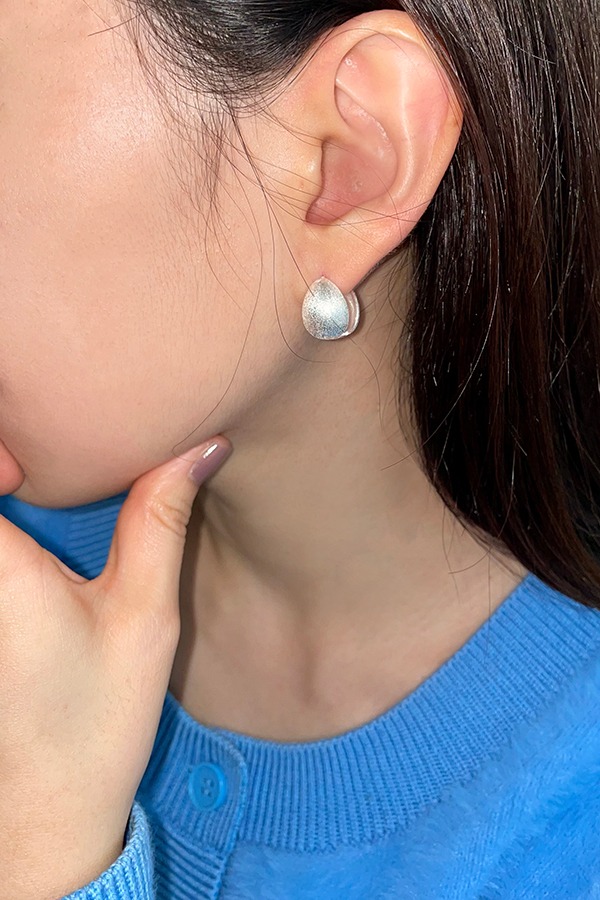 [silver925] sand tear earring