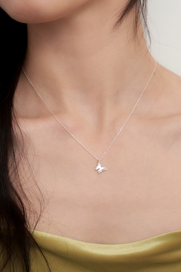 [silver925] mini butterfly necklace